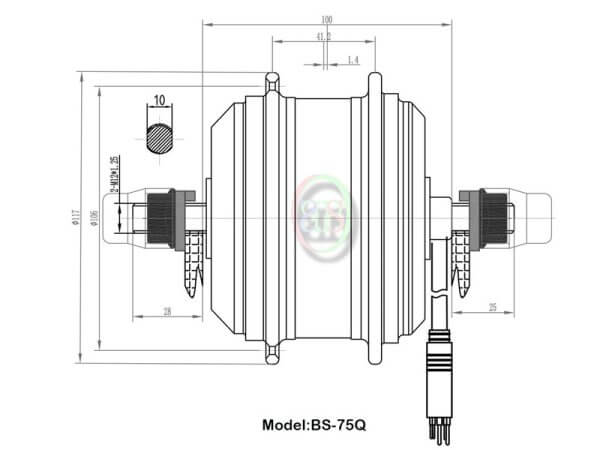 front drive ebike motor